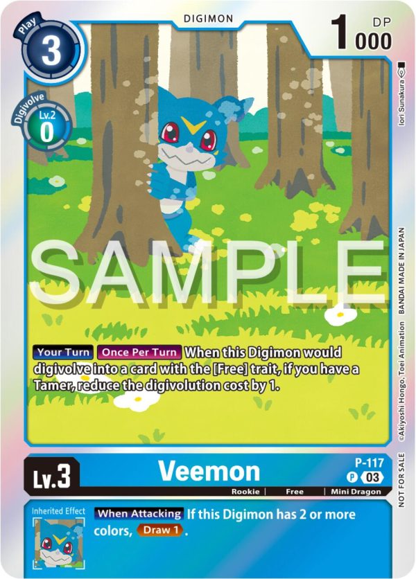 Veemon [P-117] (Beginning Observer Pre-Release) [Promotional Cards] For Sale