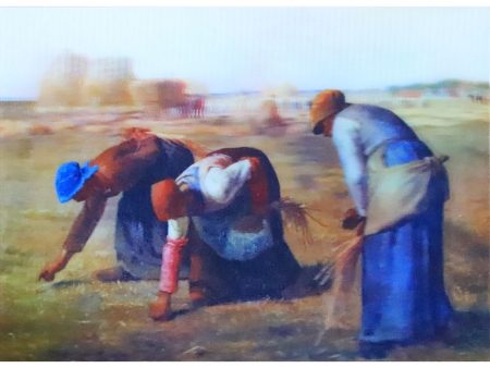 Millet - The Gleaners - 3D Lenticular Postcard on Sale