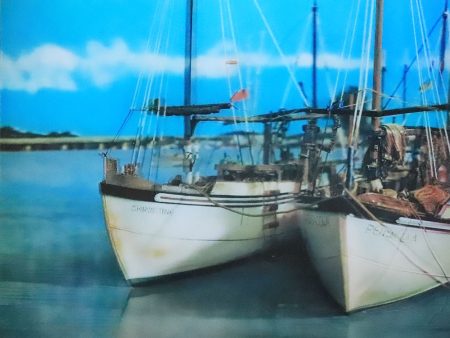 Fishing Fleet at Anchor - 3D Lenticular Poster - 12x16 - New Discount