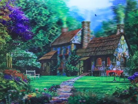 Cottage Scenery - 3D Lenticular Poster - 12x16 Print - New Hot on Sale