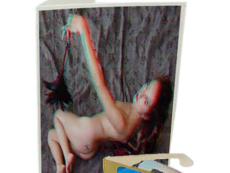 Feathers - Phantogram Greeting Card - with 3D Glasses - Nude Image Pops Up from the Card - Unique 3D - NEW For Sale