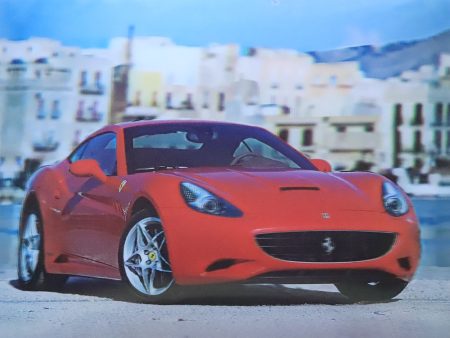 Red Ferrari - 3D Lenticular Poster - 12x16 Print - New Online