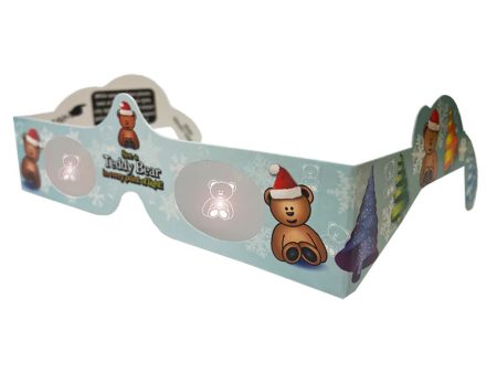 TEDDY BEAR - Individual Christmas Glasses by Holiday Eyes® - 3D Holographic Glasses - NEW for 2024 Discount