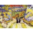 Vincent Van Gogh - Stairway at Auvers  -3D Lenticular Postcard Greeting Card Discount