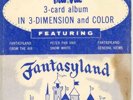 Disneyland Park - Fantasyland - Tru-Vue 3 card album - vintage Supply