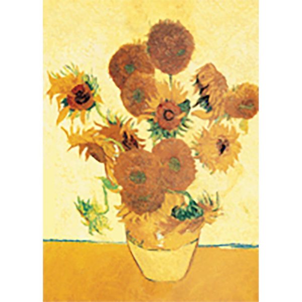 Vincent Van Gogh - Sunflowers -3D Lenticular Postcard Greeting Card on Sale