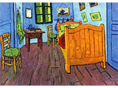 Vincent Van Gogh - Bedroom in Arles - 3D Lenticular Postcard Greeting Card Hot on Sale