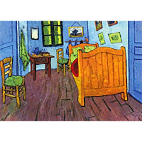 Vincent Van Gogh - Bedroom in Arles - 3D Lenticular Postcard Greeting Card Hot on Sale