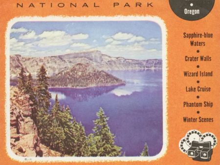 Crater Lake National Park - View-Master 3 Reel Packet - vintage - 21,22,23-S3 Fashion