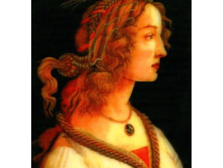 Botticelli - Young Woman (Simmoneta) - 3D Lenticular Postcard Greeting Card Online Hot Sale