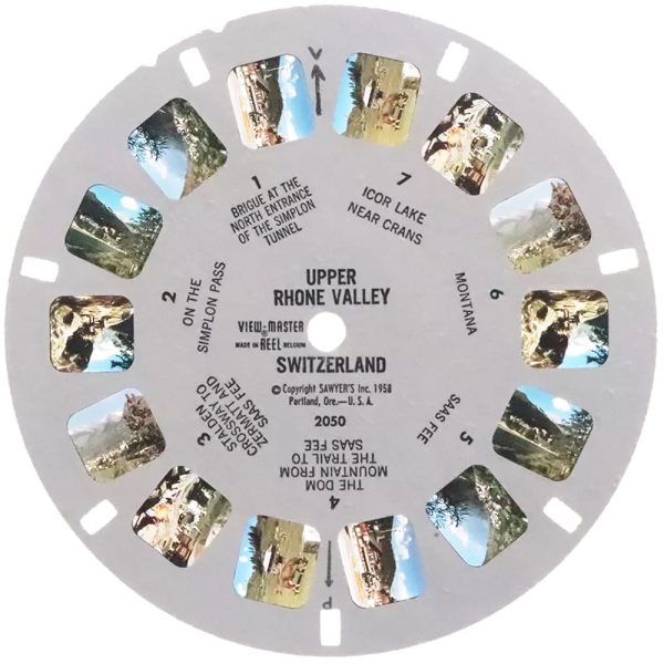 Upper Rhone Valley - Switzerland - View-Master Single Reel - #2050 - vintage For Discount