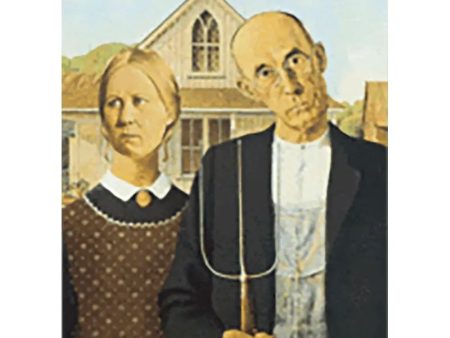 Grant Wood - American Gothic  - 3D Lenticular Postcard Greeting Card - NEW Supply