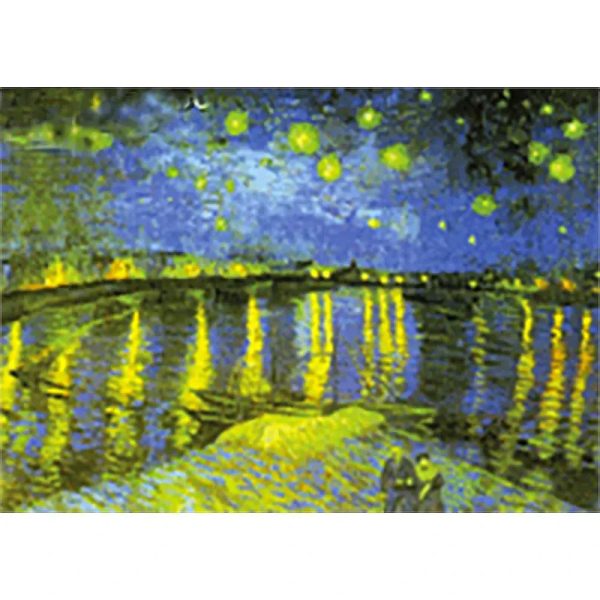 Vincent Van Gogh - Starry Night over the Rhone - 3D Lenticular Postcard Greeting Card For Cheap