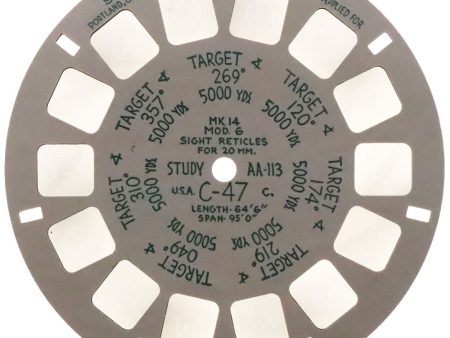 AA-113 - Military Range Estimation Study Reel - Douglas C-47 Skytrain - naval aviation reel - vintage Supply