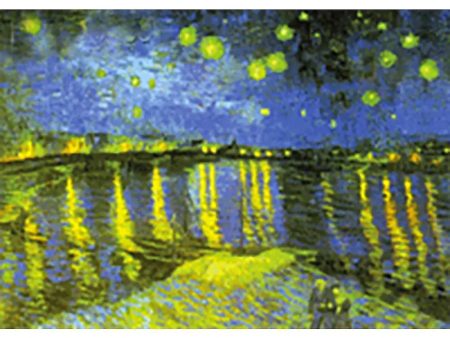 Vincent Van Gogh - Starry Night over the Rhone - 3D Lenticular Postcard Greeting Card For Cheap