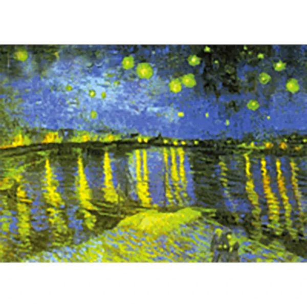 Vincent Van Gogh - Starry Night over the Rhone - 3D Lenticular Postcard Greeting Card For Cheap