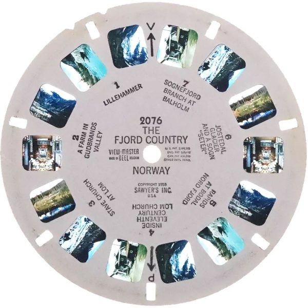 Fjord Country - Norway - View-Master Single Reel - #2076 - vintage Discount