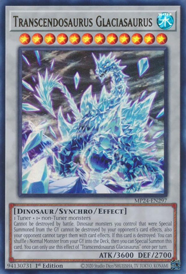 Transcendosaurus Glaciasaurus [MP24-EN297] Ultra Rare Fashion