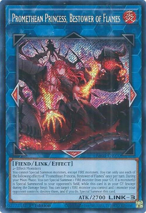 Promethean Princess, Bestower of Flames (Secret Rare) [RA03-EN050] Secret Rare Supply