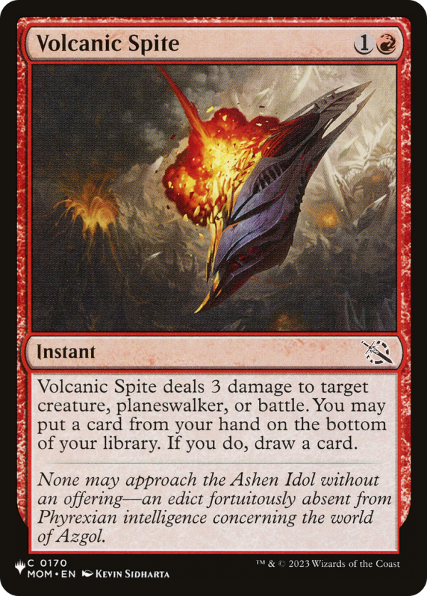 Volcanic Spite [The List] For Cheap