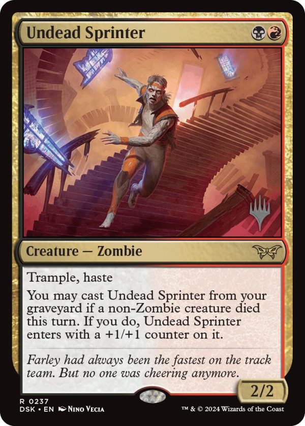 Undead Sprinter [Duskmourn: House of Horror Promos] For Sale