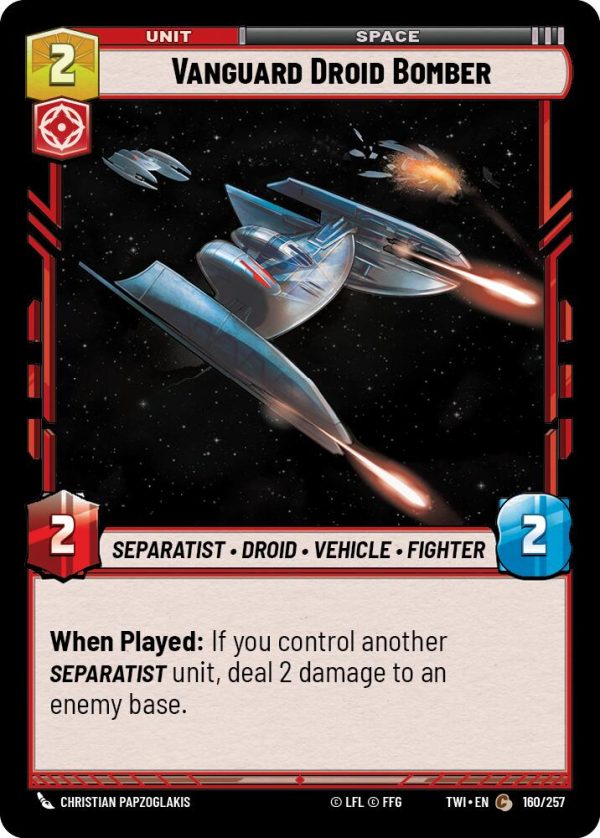 Vanguard Droid Bomber (160 257) [Twilight of the Republic] Online