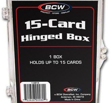 BCW Hinged Box 15 Count Hot on Sale