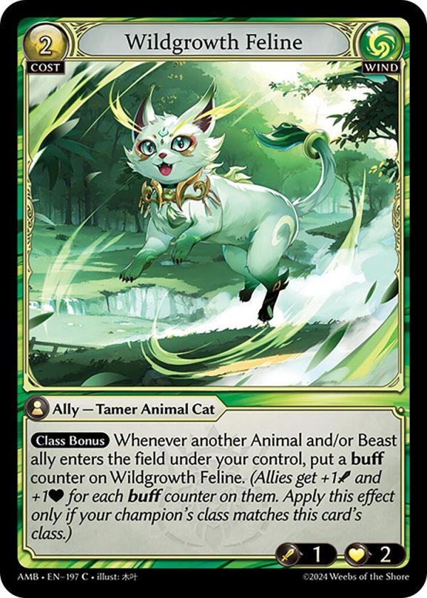 Wildgrowth Feline (197) [Mortal Ambition] Hot on Sale