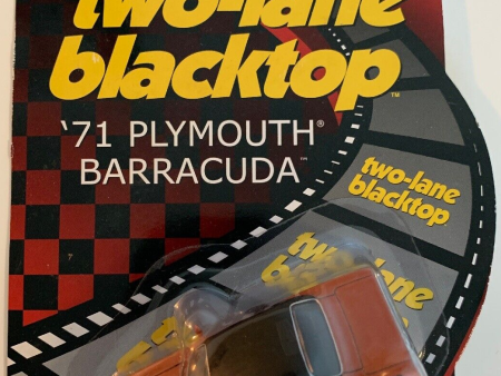 TWO-LANE BLACKTOP:  71 PLYMOUTH BARRACUD - RACING CHAMPIONS-2002 Cheap